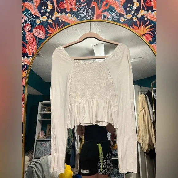 Truly Madly Deeply white long sleeve blouse - Picture 2 of 3